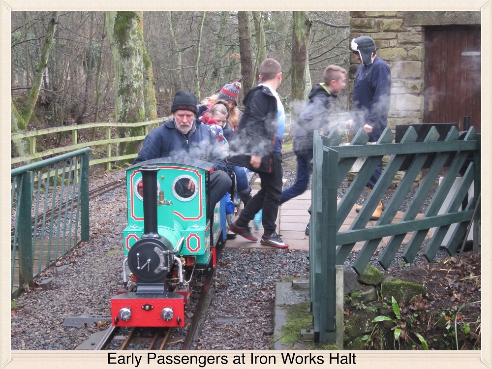 Early Passengers at Iron Works Halt